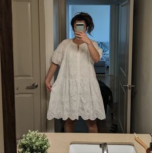 White dress sleeves short